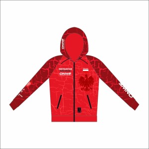  BLUZA Z KAPTUREM PERSONALIZOWANA ROZPINANA UNISEX - INSTRUKTOR NORDIC WALKING - PREORDER