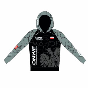 BLUZA Z KAPTUREM PERSONALIZOWANA UNISEX - SĘDZIA NORDIC WALKING - PREORDER 